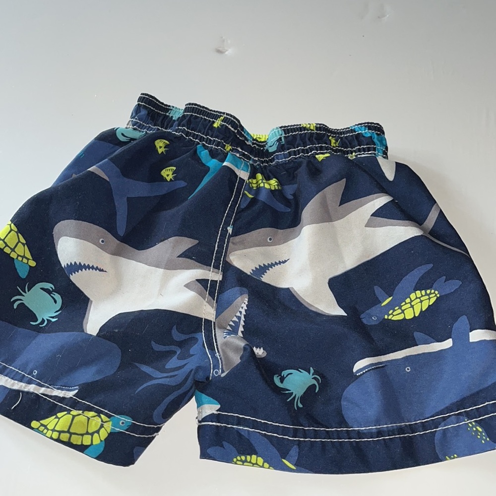 Carter’s Kids Shark Swim Trunks  - Size 24 months - Picture 3 of 4